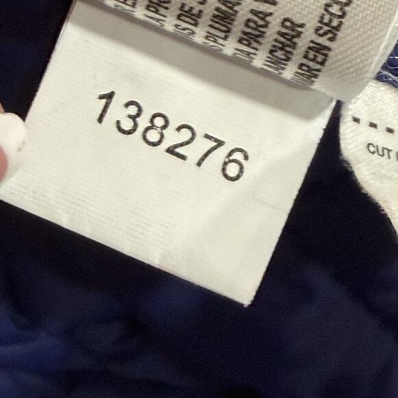 Michael Kors Woman Packable Down Over Coat XL Blue Quilted Puffy Hooded Light - Picture 6 of 9